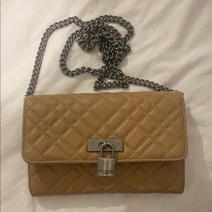 Kurt Geiger Quilted Brown Crossbody Bag